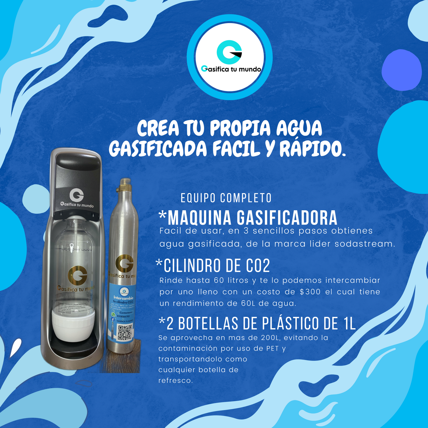 KIT Gasificador Sodastream JET *recomendado*